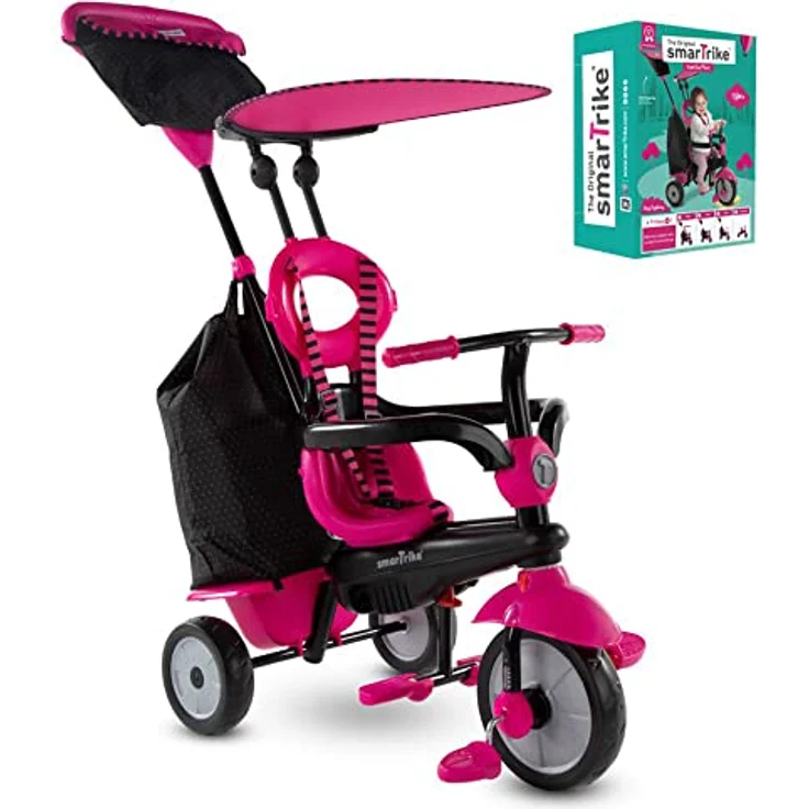 SmarTrike Vanilla Plus Dreirad, 3in1 Umbaumöglichkeit für Kinder von 15 Monaten bis 3 Jahren, mit Sonnenschutzdach und praktischer Tasche – Bild 6