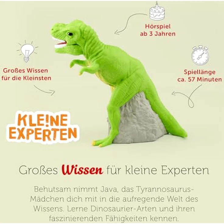 tonies Hörspielfigur KLE!NE EXPERTEN treffen auf Dinosaurier, Java das Tyrannosaurus-Mädchen - spannende Dinosaurier-Welt – Bild 4