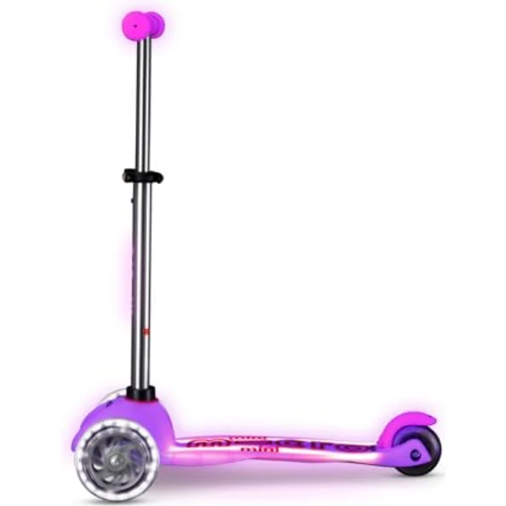 Micro Mini Deluxe Glow LED Plus Frosty Pink, Scooter mit leuchtenden Elementen ohne Batterien – Bild 6