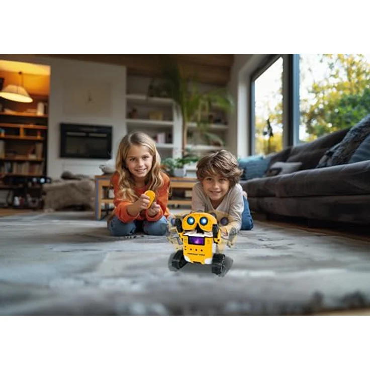 Lexibook Powerman Rover - Niedlicher Roboterbegleiter mit Fernbedienung, Gestensteuerung, Musik, Tanzen, Wiederholen, Licht- und Soundeffekten - STEM-programmierbar, ROB14 – Bild 3