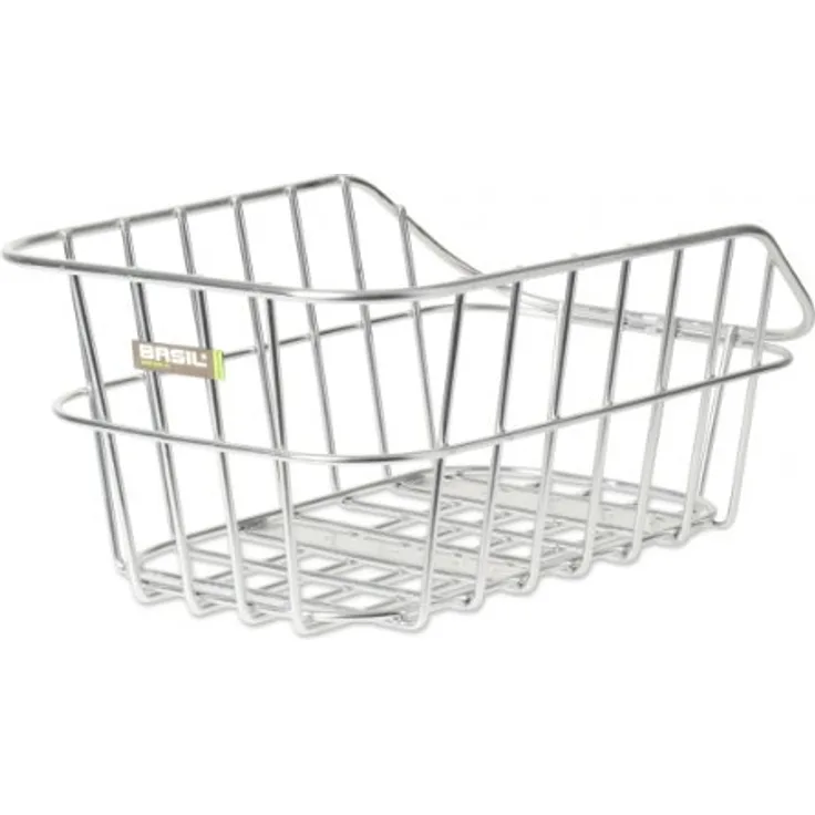 Basil Fahrradkorb Cento Alu aluminium, 45 cm x 33 cm x 21 cm