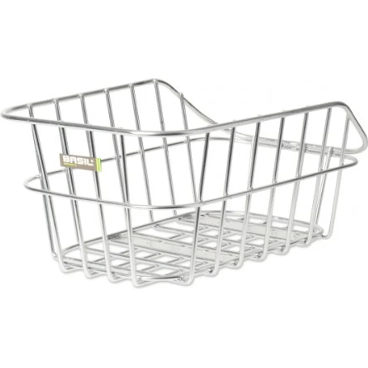 Basil Fahrradkorb Cento Alu aluminium, 45 cm x 33 cm x 21 cm