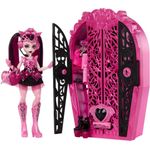 Mattel® Anziehpuppe Monster High Skulltimate Secrets Mysteries Draculaura Doll, Geheime Schranksets mit über 19 Überraschungen