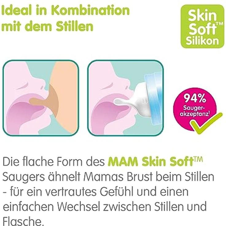 MAM Easy Start Anti-Colic Combi-Set, Babyflaschen Set mit 6 Flaschen gegen Koliken (2 x 130 ml, 160 ml, 260 ml) & Flaschenkorb, Babyausstattung ab der Geburt, beige - Preisvergleich – Bild 5