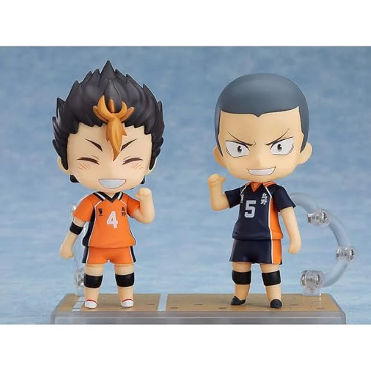 Good Smile Company Ryunosuke Tanaka Nendoroid, 10 cm Sammelfigur mit 3 Gesichtsplatten und Volleyballzubehör, Haikyu! re-Run – Bild 5