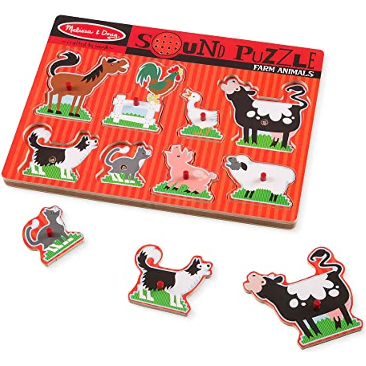 Melissa & Doug LCI726-6 Toy, Holzpuzzle mit Musik und Hand-Augen-Koordinationstraining – Bild 2