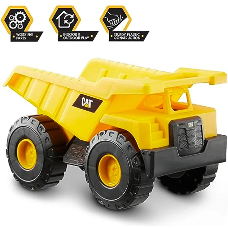 CATERPILLAR 82031 LKW mit Kugelgelenk, 38 cm, robustes Spielzeugfahrzeug für drinnen und draußen – Bild 5