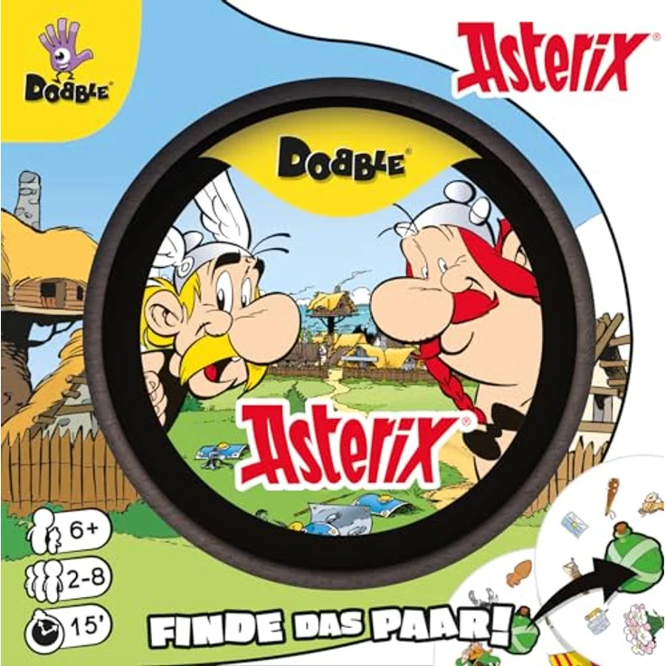 Zygomatic Dobble Asterix, Reaktionsspiel mit 55 Asterix-Karten für 2-6 Spieler, ab 6 Jahren – Bild 3