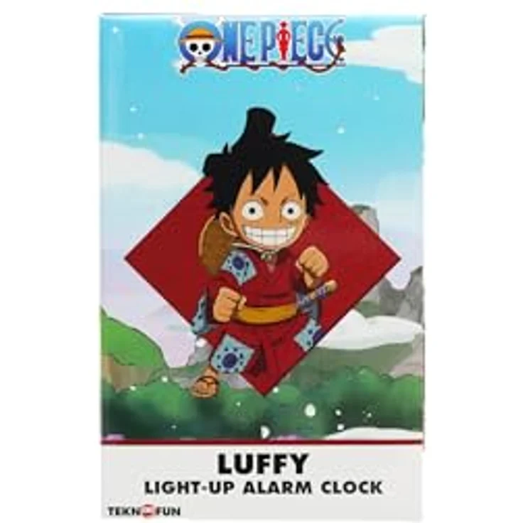 Teknofun One Piece Wecker Ruffy, 18 cm mit Leuchtfunktion, digitales Display und programmierbarem Alarm – Bild 9