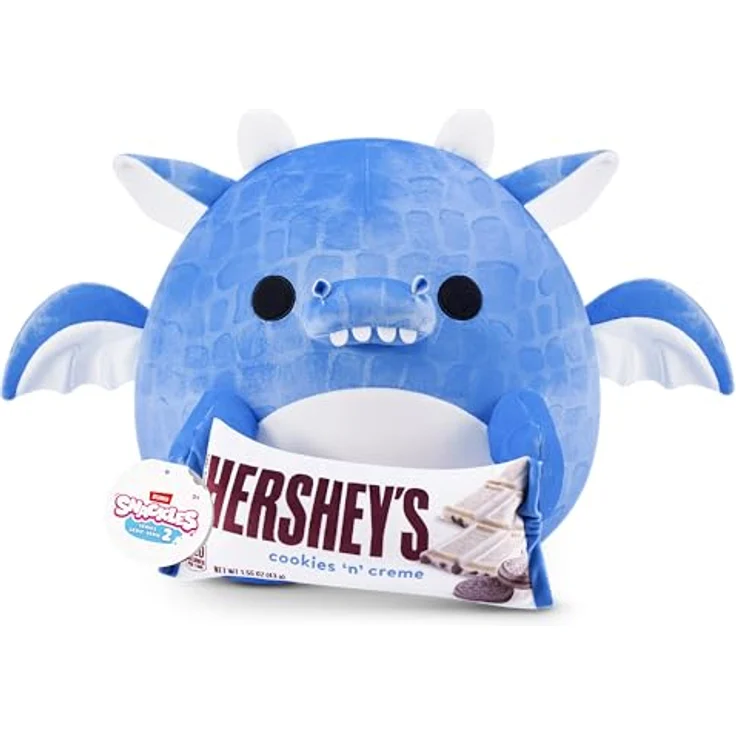 ZURU Snackles Serie 2, 20 cm Snackle (Blaze), kuschelig-weiches Plüschspielzeug mit lizenziertem Snackmarken-Accessoire – Bild 1