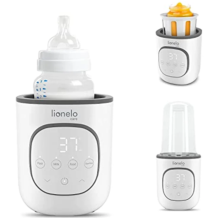 LIONELO Thermup 2. 0 Flaschenwärmer 5in1 Aufwärmen von Flüssigkeiten und Babynahrung, Sterilisation, Abtauung BPA-freier Flaschenwärmer Sicherung vor Überhitzung – Bild 2