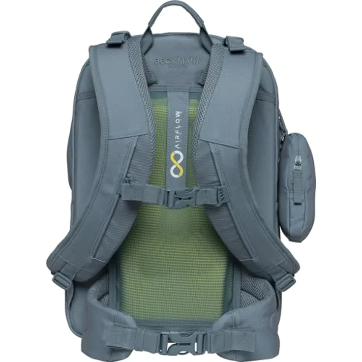 Beckmann Norway Sport Air 30 Schulrucksack, ergonomisch, grün, 30 Liter Volumen, Material aus recycelten PET-Flaschen – Bild 4