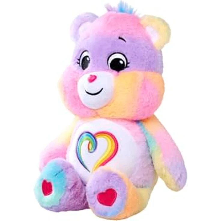 Simba Glücksbärchi und Zusammengehörigkeitsbärchi, 35cm Care Bears Plüschfigur, Teddybär - robuste Konstruktion, flexible Gestaltung – Bild 3