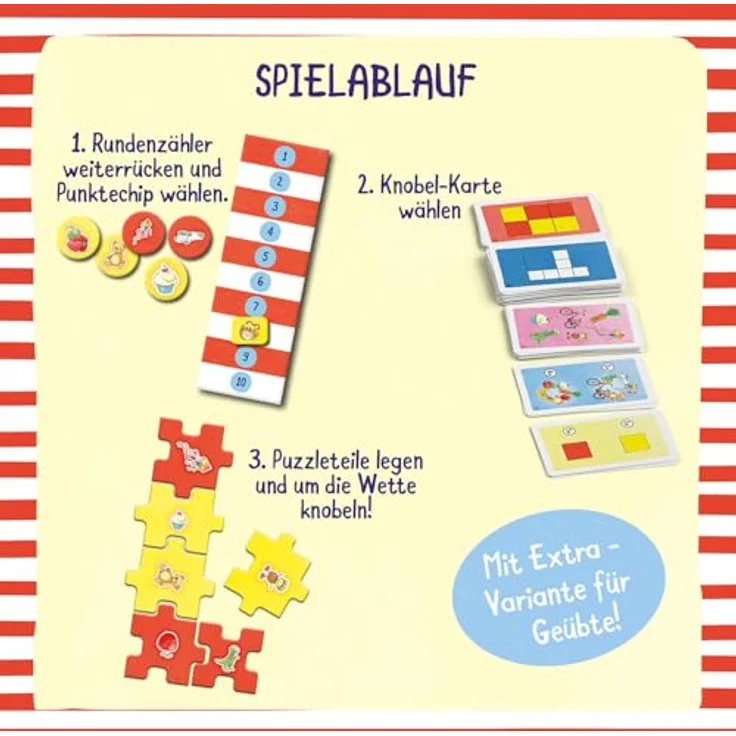 Kosmos 685270 Meine Freundin Conni - Kunterbunter Knobelspaß, Lernspiel für Kinder ab 4 Jahren, 5 Spiele fördern Konzentration, logisches Denken und Feinmotorik – Bild 5