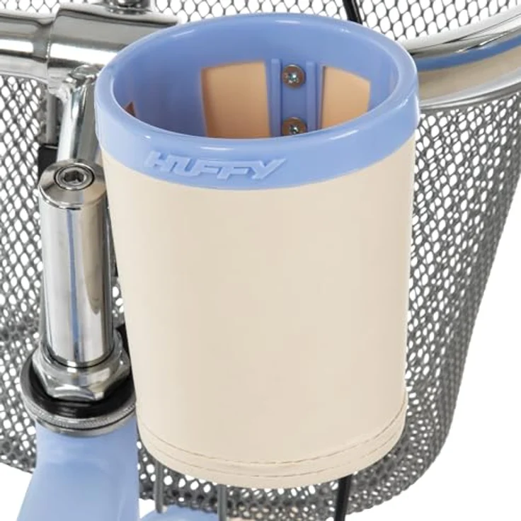 Huffy Deluxe Cruiser 24-Zoll Jugendfahrrad, blauer Stahlrahmen mit Lenkerkorb und Getränkehalter – Bild 7