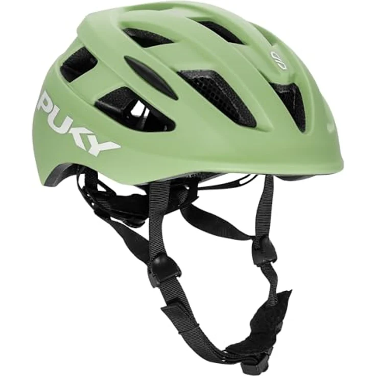 PUKY Helmet S Grün | Kinder Fahrradhelm 48-55 cm | Leichtgewicht 220g | Maximaler Schutz & Belüftung | 360° Sichtbarkeit durch Licht-Modul | Ideal für Sicherheit und Komfort auf dem Fahrrad – Bild 1