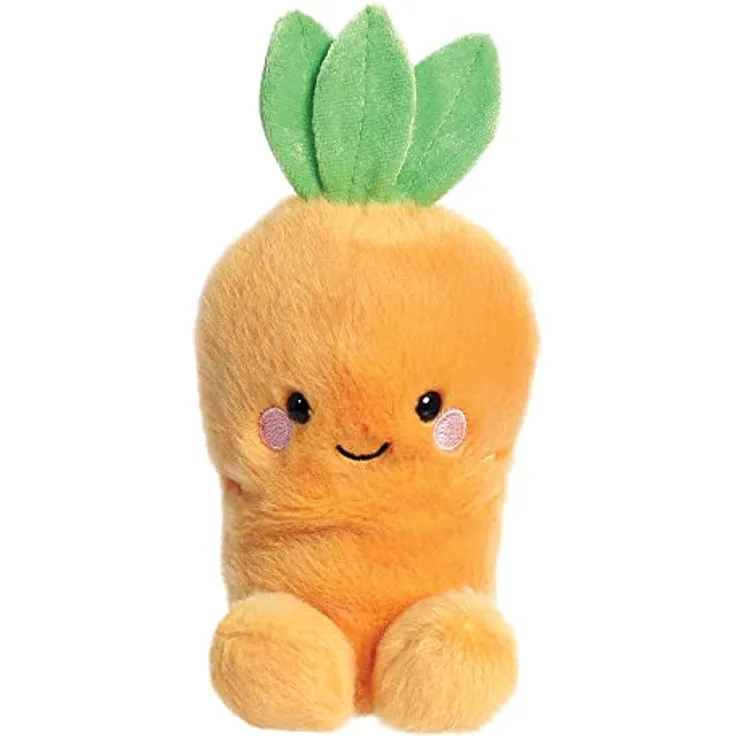 Aurora, 82054, Palm Pals Cheerful Karotte, 13cm, Eco Friendly Plüschtier, Orange