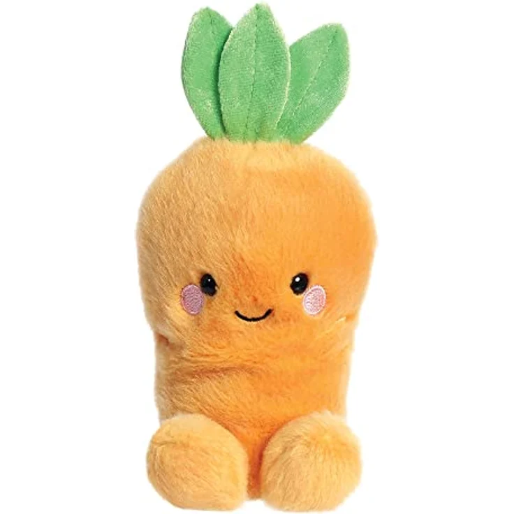 Aurora, 82054, Palm Pals Cheerful Karotte, 13cm, Eco Friendly Plüschtier, Orange – Bild 1