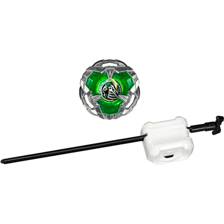 Hasbro Beyblade X Helm Knight 3-80N, Starter Pack mit X-Celerator Beschleunigungssystem, rechtsdrehender Abwehr-Kreisel – Bild 3