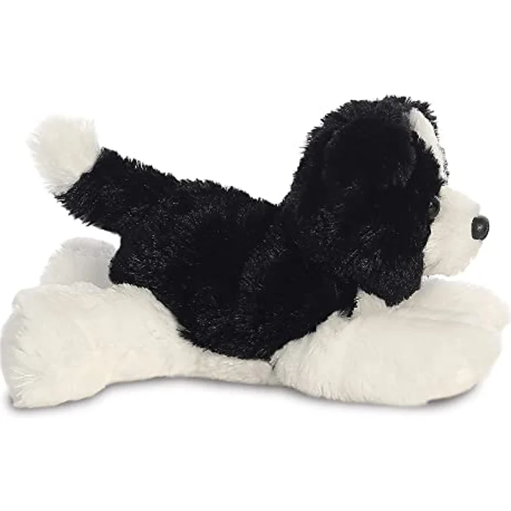 Aurora, 31717, Mini Flopsie Cami Border Collie, 20cm, Plüschtier, schwarz/weiß – Bild 4