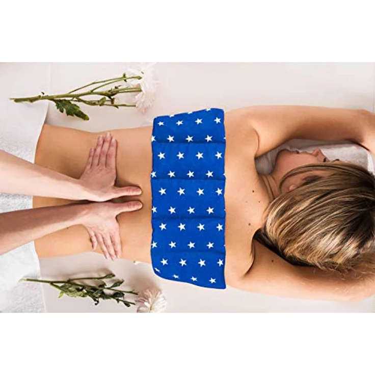 Amilian Kirschkernkissen Mikrowelle 55 x 20cm Wärmekissen Rücken Kirschkernkissen Nacken Schulter Wärmekompresse Körnerkissen Kinder Erwachsene Massagekissen Kältekissen Kirschkernkissen gross – Bild 4