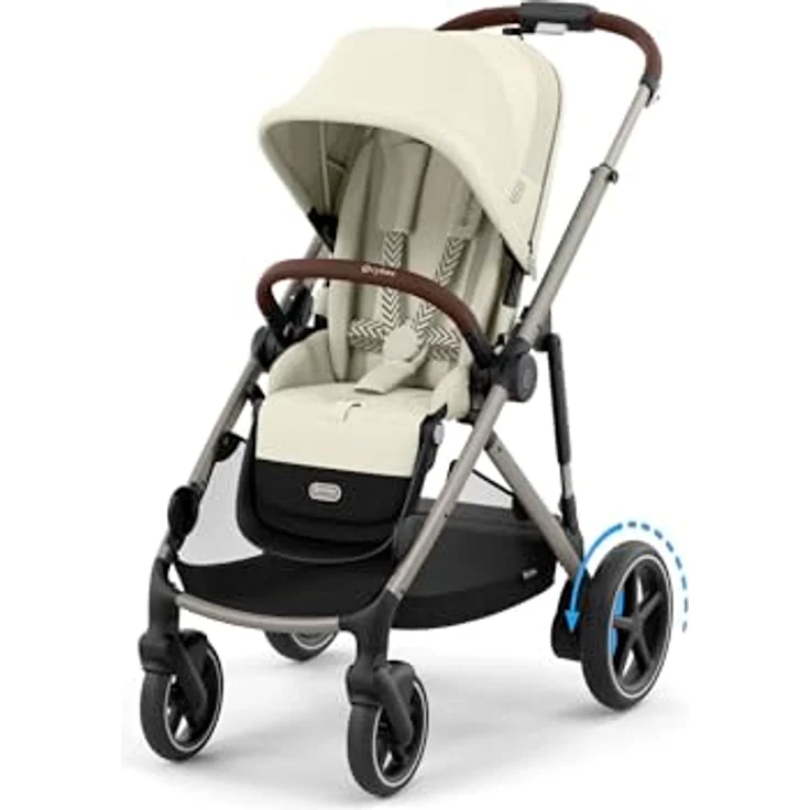 Cybex eGazelle S, Kinderwagen mit elektrischem Antrieb und Wiegefunktion, großer Einkaufskorb, Multi-Terrain-Support – Bild 1