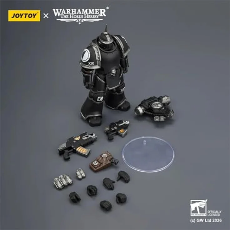 Joy Toy Warhammer Raven Guard MK III Tactical Legionary, detailreiche Sammelfigur mit Bolter und Bolzenpistole, 12 cm hoch, voll beweglich – Bild 8