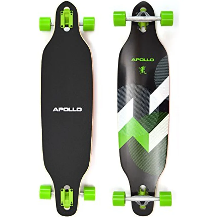 Apollo Longboard SUVA Flex III Special Edition Komplettboard mit High Speed ABEC Kugellagern inkl. Skate T-Tool, Drop Through Freeride Skaten Cruiser Boards – Bild 1
