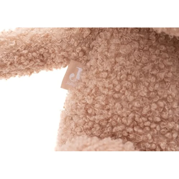 Jollein Kuscheltier Teddy Bear - Wild Rose-Rosa, super kuscheliges Bouclé Material, fest sitzend in Zuhörposition – Bild 4