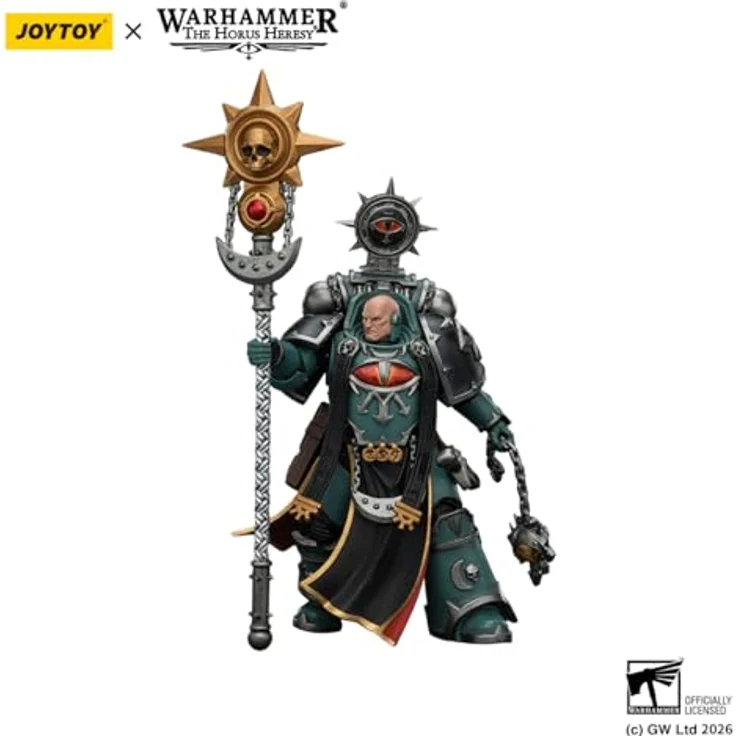 JOYTOY Warhammer The Horus Heresy Actionfigur Sons of Horus Dark Emissary Consul, 12 cm, detailreich und voll beweglich mit Stab der Dunklen Macht – Bild 5