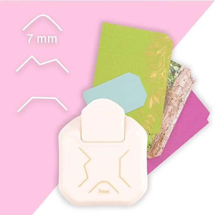 Vaessen Creative 2137-093 3-in-1 Eckenstanzer, für Scrapbooking und DIY Projekte, abgerundete Ecken in drei Varianten, hochwertige Verarbeitung aus Metall und Kunststoff – Bild 3