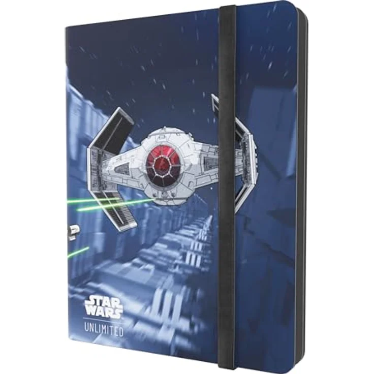 Gamegenic Star Wars: Unlimited 18-Pocket Album – X-Wing/Tie Fighter, für bis zu 360 Karten, farbenfroher Full-Art-Druck, mit elastischem Gurt – Bild 1