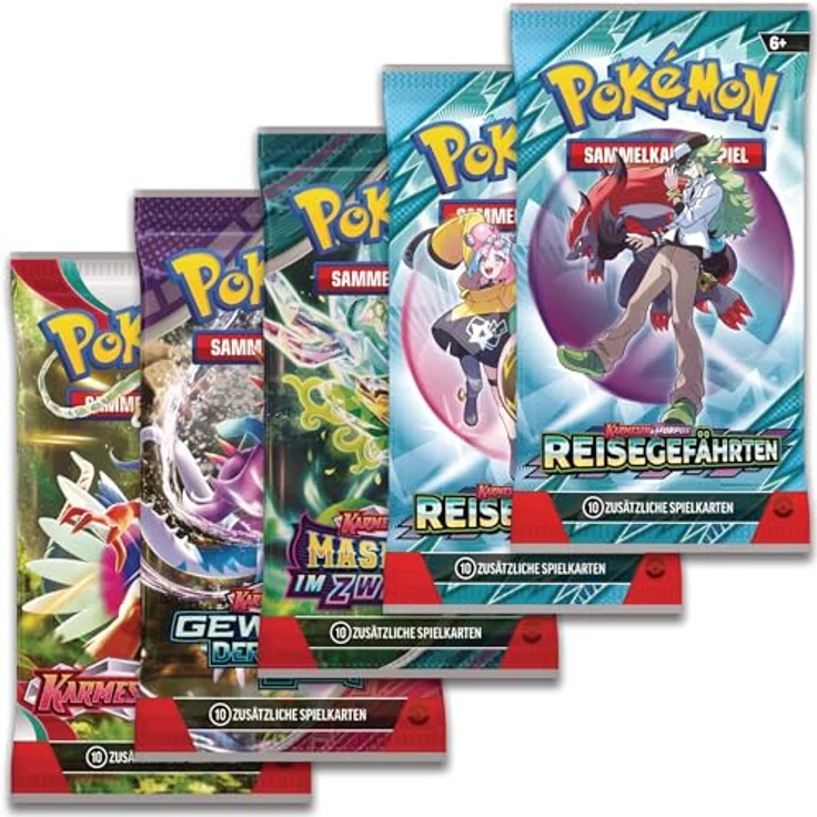 Pokémon PKM Spezial-Kollektion, Sammelkarten-Set mit Glurak-ex, holografischen Karten und 5 Booster-Packs – Bild 5