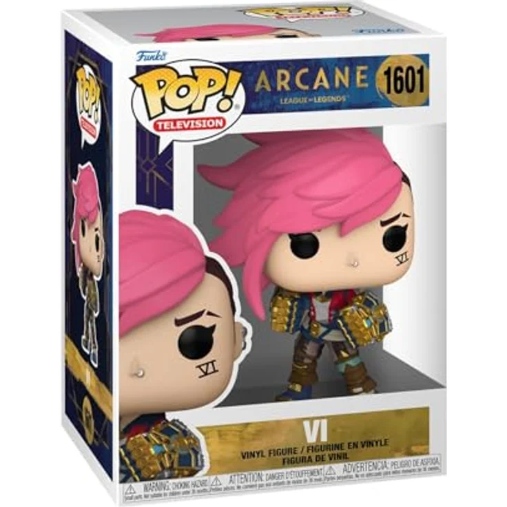 Funko Pop! TV: Arcane LOL - Vi - ca. 9,5 cm Vinyl-Sammelfigur aus hochwertigem, haltbarem Material - ideales Geschenk für League of Legends Fans und Sammler – Bild 1