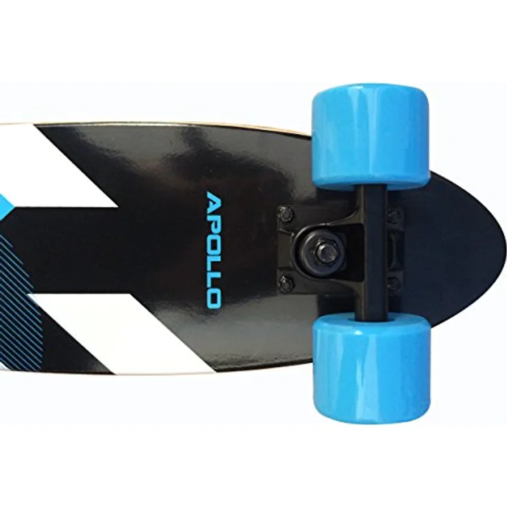 Apollo Wooden Fancy Skateboard, Vintage Cruiser Komplettboard mit und ohne LED Wheels, Größe: 22.5'' (57,15 cm), Farbe: Matei Mini – Bild 4