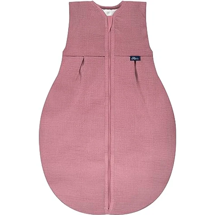 Alvi 4-Season Mull-Schlafsack 4-Jahreszeiten Schlafsack Babyschlafsack Kinderschlafsack ohne Ärmel (80 cm, Fox Glove) – Bild 1