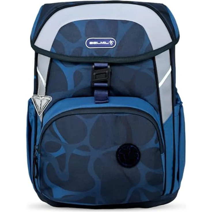 Belmil Schulranzen Kinderrucksack Maxi, ergonomisches 5-tlg. Set mit Brustgurt, wasserabweisend, 22 L, für Grundschule 1.-3. Klasse, reflektierende Elemente – Bild 5