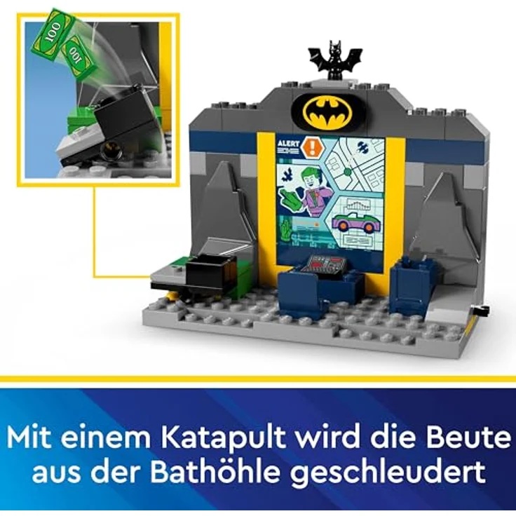 LEGO Batman Bathöhle mit Batman, Batgirl und Joker, Superhelden-Spielzeug, Spielzeugauto für Jungen, Mädchen und Junge Superhelden ab 4 Jahren 76272, von LEGO – Bild 3