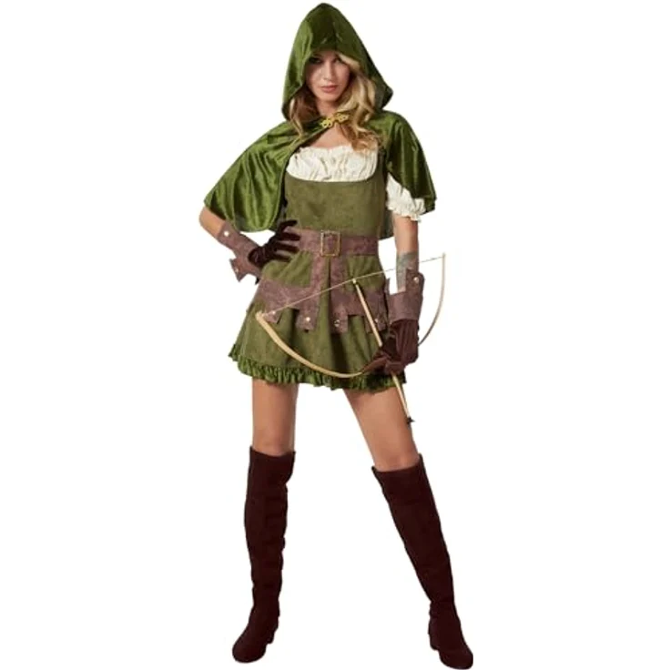 dressforfun Waldfee Kostüm Damen, Mittelalter Kleidung - Wald Elfen Kostüm, Karnevalskostüm Damen, Cosplay, Damen Feen Kostüme - S, grün – Bild 1