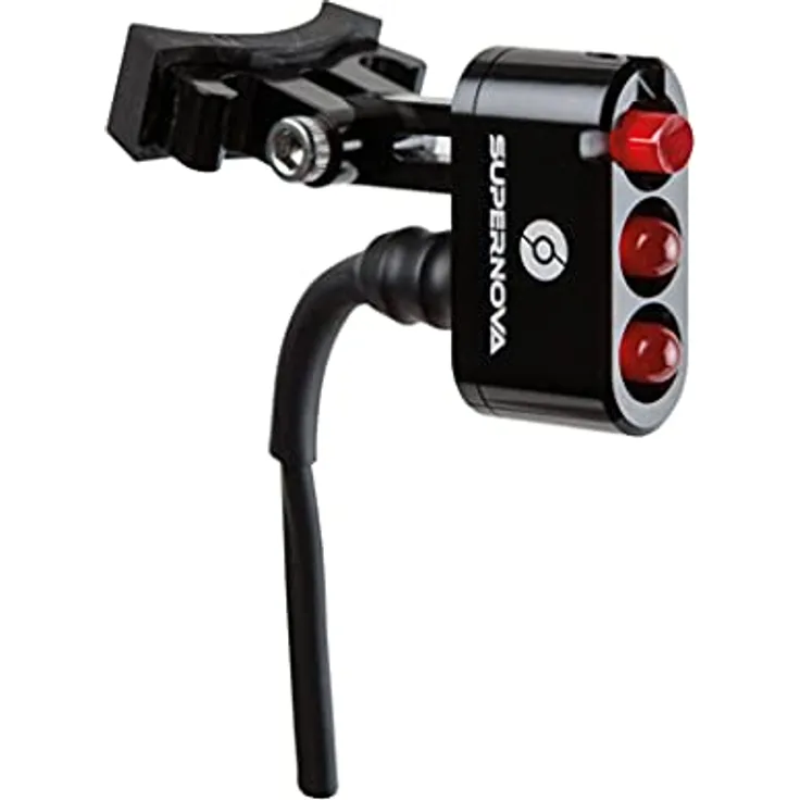 SUPER NOVA Unisex – Erwachsene E3 Tail Light 2 Rücklicht, Schwarz, 18 Gramm