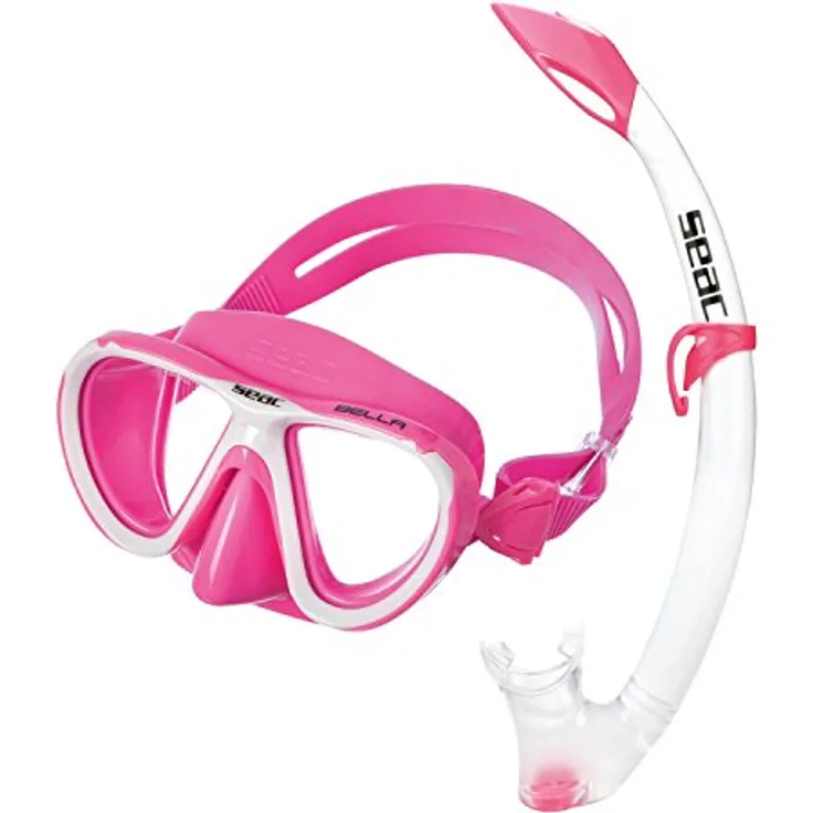 Seac Schnorchelset Bella Color - Kinder-Set für das Schnorcheln und Tauchen, Tauchermaske Bella und Schnorchel Tribe
