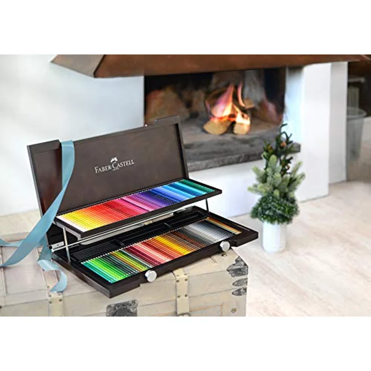Faber-Castell 117513 - Aquarellstifte Albrecht Dürer, 120 Buntstifte im Holzkoffer – Bild 3