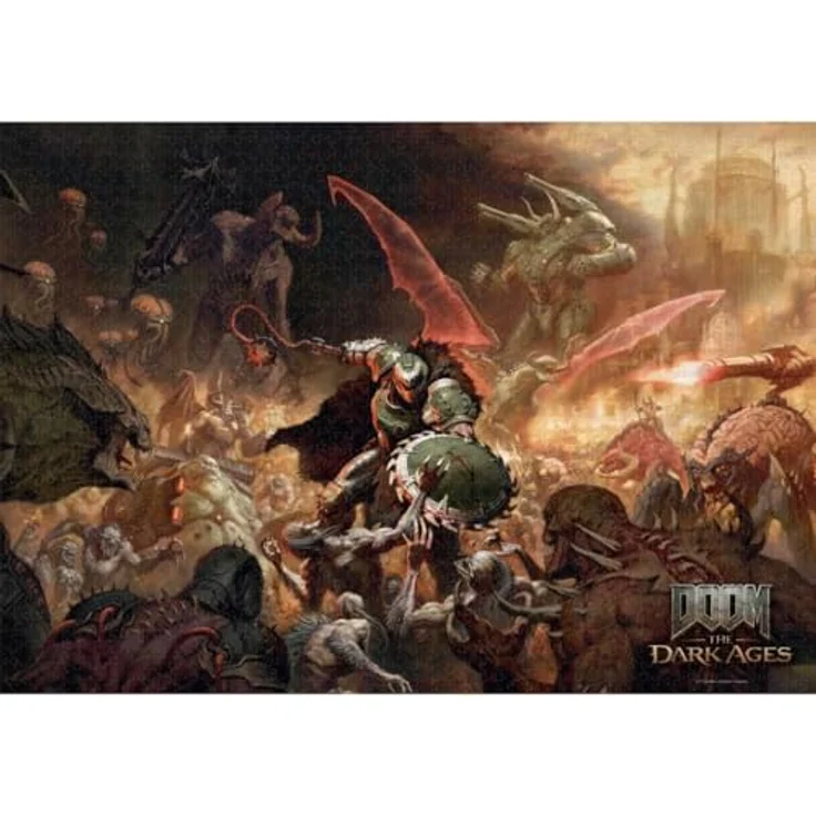 Good Loot Doom The Dark Ages - Slayer's Rag Puzzle, 1000 Teile, offizielles Artwork, 48 x 68 cm, für 1+ Spieler – Bild 2