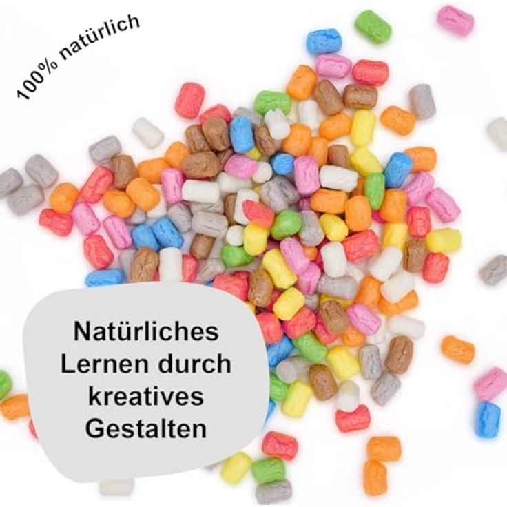 PlayMais Kreativset EDULINE 1000, Bastel Kreativität für Kinder ab 3 Jahren, nachhaltiges und biologisch abbaubares Material, 1000 Teile – Bild 2