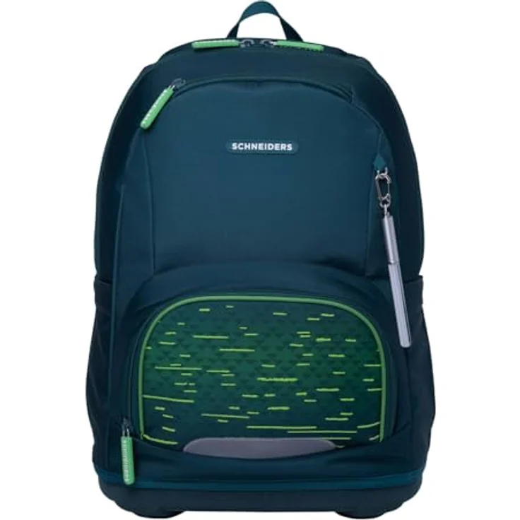 Schneiders Ergoplus 2in1 Schulranzen Set, 7-teilig, 22L, mit verbesserten Tragekomfort und Sicherheitsfunktionen, Soccer Star tannengrün – Bild 5