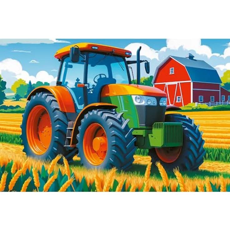 Trefl Landwirtschaftsfahrzeug Puzzle 60 Teile, bunt, kreatives Spielzeug für Kinder ab 4 Jahren, Schult Konzentration und Phantasie – Bild 2