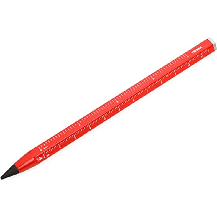 TROIKA CONSTRUCTION ENDLESS, Endlos-Bleistift mit nachhaltiger Schreibspitze, ca. 20 km Schreiblänge, HB, radierbar, ohne Anspitzen, inkl. Zentimeter-/Zoll-Lineal – Bild 1