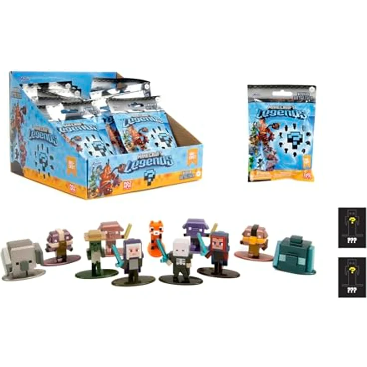 Simba Dickie Minecraft Blind Pack Nanofigs, Sammelfigur Set mit 12 verschiedenen Charakteren, sortiert – Bild 1