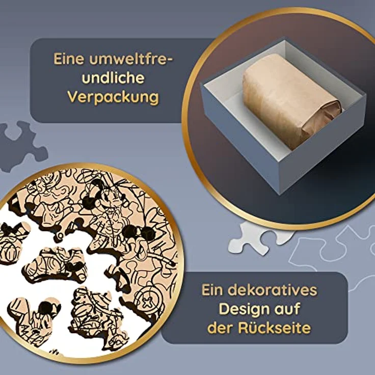 Trefl - Konturpuzzle aus Holz: Cult Mickey Mouse, Mickey Mouse - 500+5 Teile, Holzbearbeitung, unregelmäßige Formen, 70 Figuren, modernes Premium Puzzle, für Erwachsene und Kinder ab 12 Jahren – Bild 5