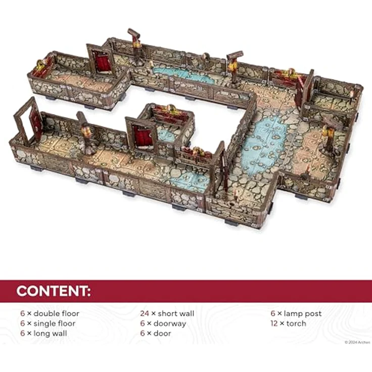 Dungeons & Lasers Archon Studio Zwergminen-Set, vorlackiert mit Prismacast-Technologie, kompatibel mit 28 mm bis 32 mm Miniaturen, schnelle Montage für DND und Brettspiele – Bild 5